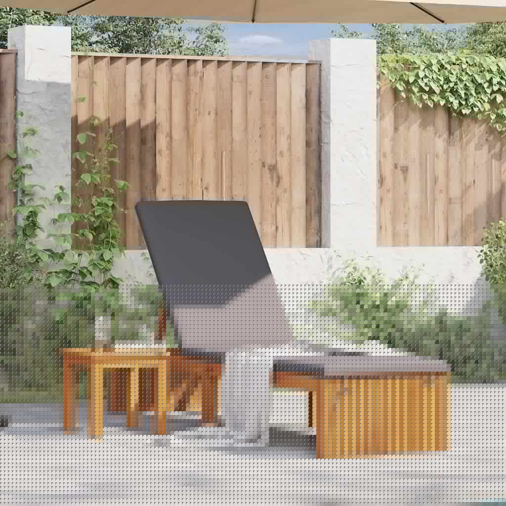 Ligstoel Olie naturel 200 x 55 x 94 cm Massief acaciahout