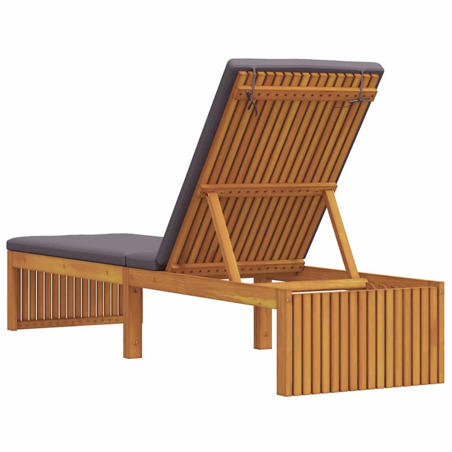 Ligstoel Olie naturel 200 x 55 x 94 cm Massief acaciahout