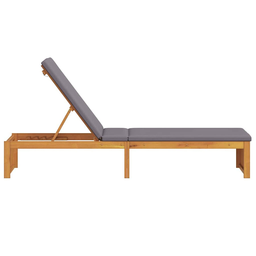 Ligstoel Olie naturel 200 x 55 x 94 cm Massief acaciahout
