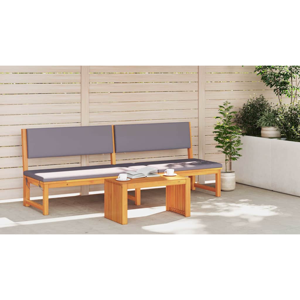 Bijzettafel Olie naturel 70 x 35 x 35 cm Massief Acaciahout