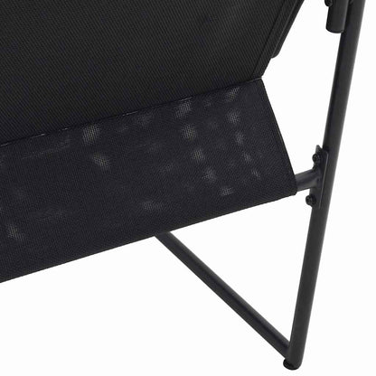 Stoel met kussen 4 pcs Zwart en Anthraciet Textileen