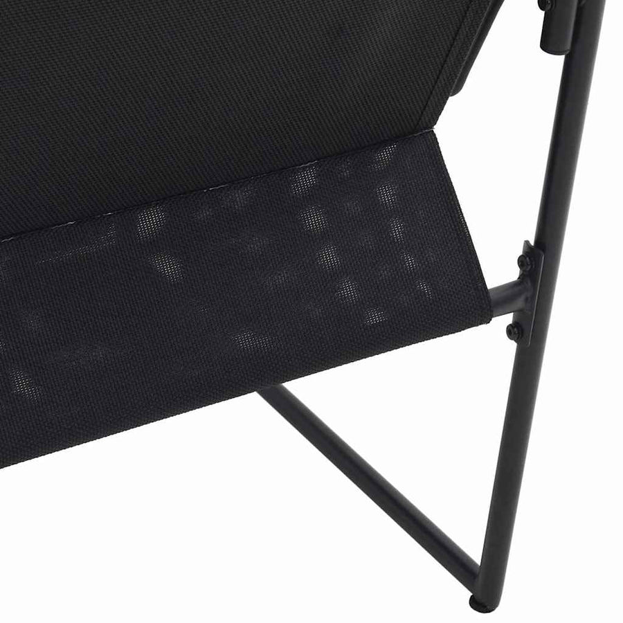 Stoel met kussen 4 pcs Zwart en Anthraciet Textileen