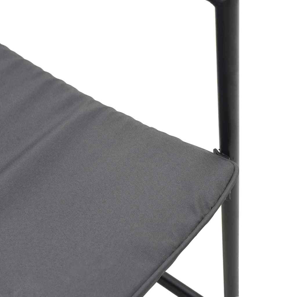 Stoel met kussen 4 pcs Zwart en Anthraciet Textileen