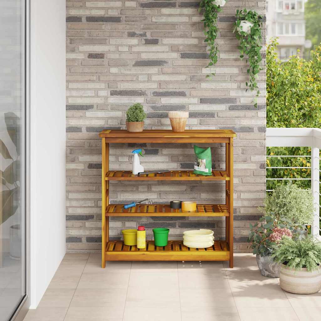 Tuinkast met plank met opslag Bruin 75 x 35 x 70cm Massief acaciahout
