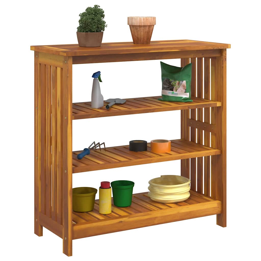 Tuinkast met plank met opslag Bruin 75 x 35 x 70cm Massief acaciahout