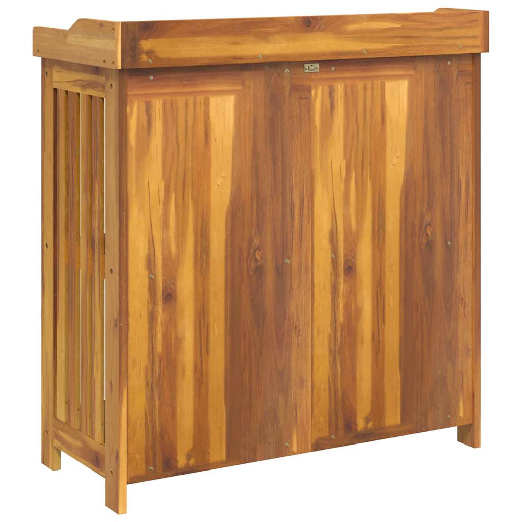 Tuinkast met opslag met de deur Bruin 78 x 36.5 x 78cm Massief acaciahout