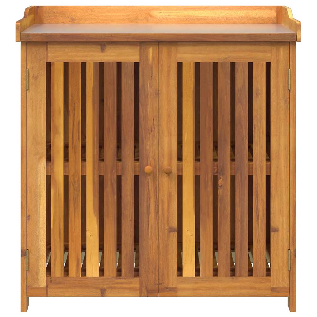 Tuinkast met opslag met de deur Bruin 78 x 36.5 x 78cm Massief acaciahout