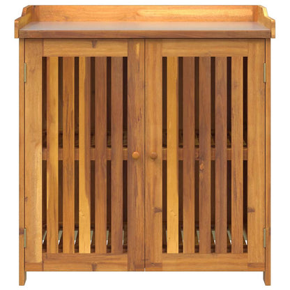 Tuinkast met opslag met de deur Bruin 78 x 36.5 x 78cm Massief acaciahout