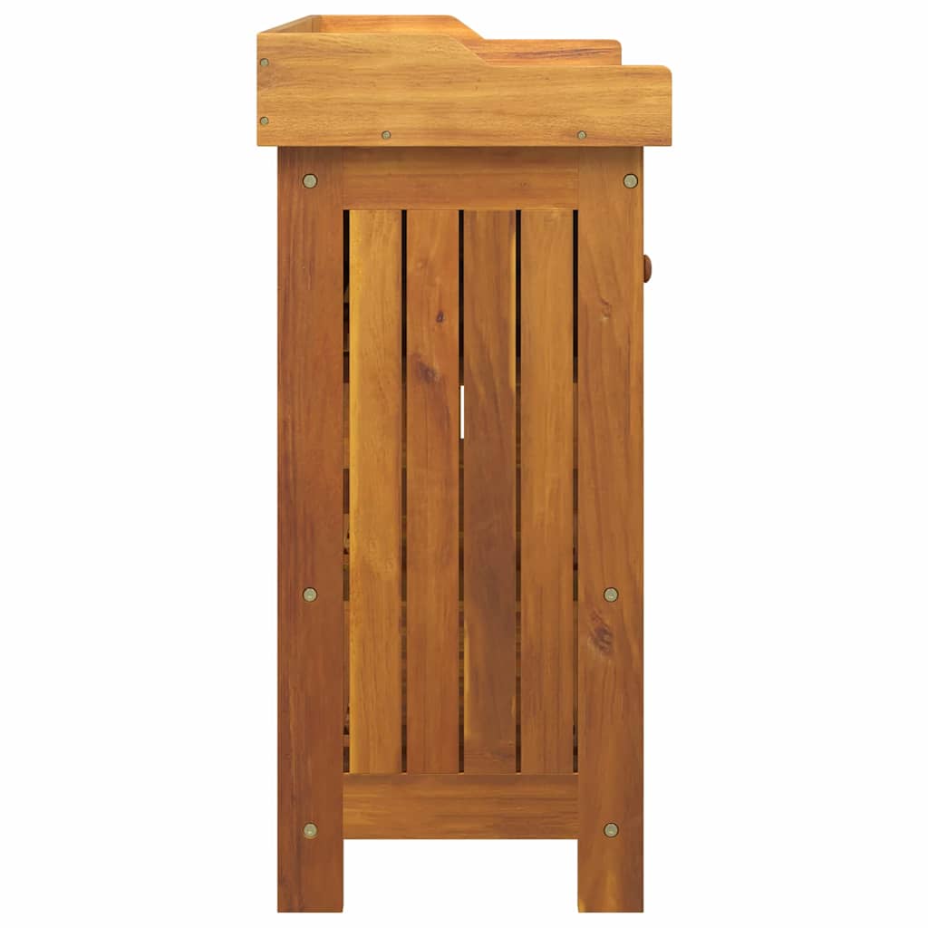 Tuinkast met lade met plank met opslag Bruin 78 x 36,5 x 78 cm Massief acaciahout