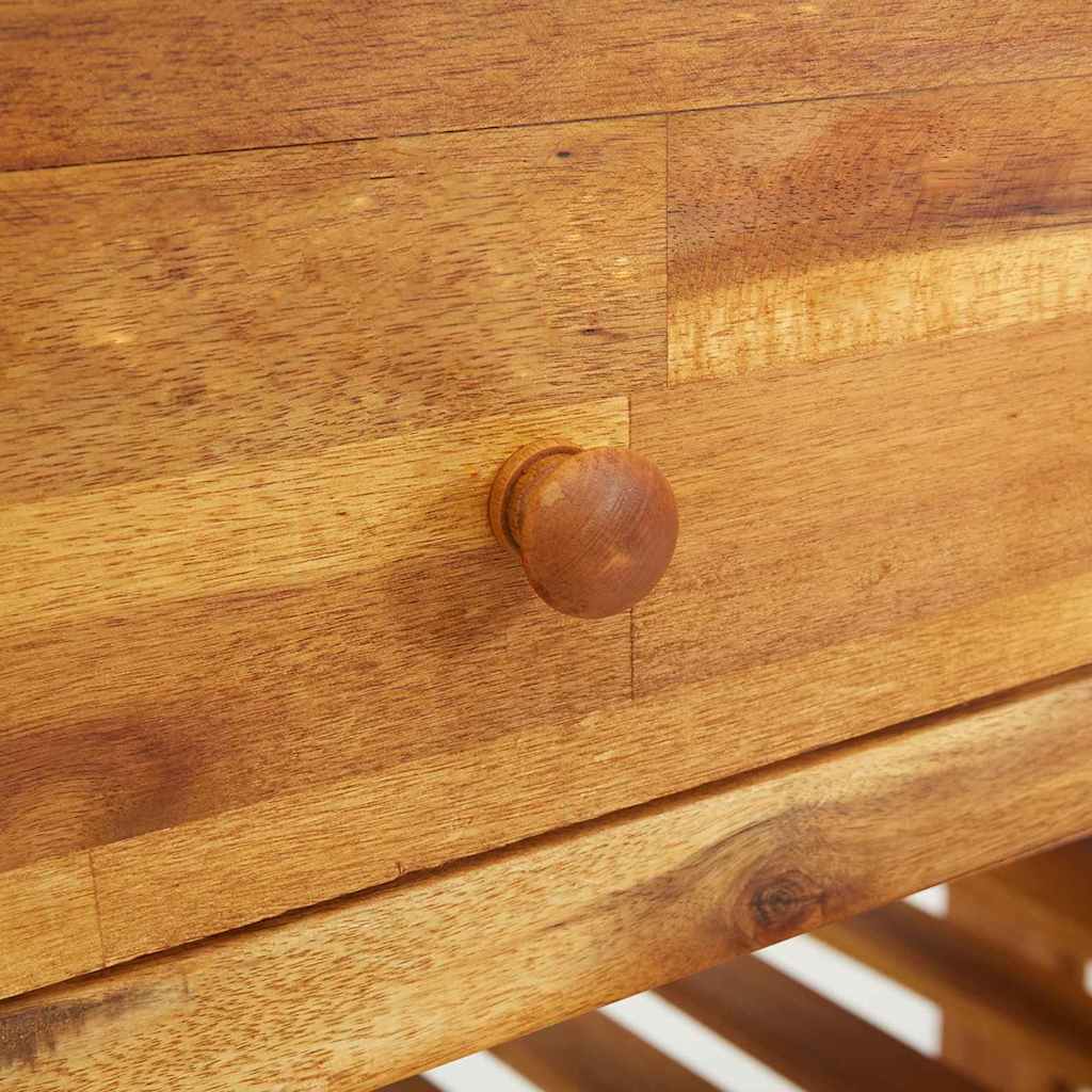 Tuinkast met lade met plank met opslag Bruin 78 x 36,5 x 78 cm Massief acaciahout