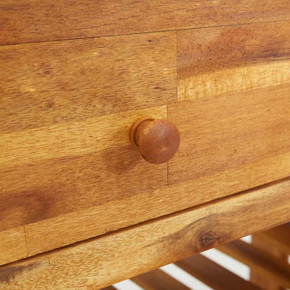 Tuinkast met lade met plank met opslag Bruin 78 x 36,5 x 78 cm Massief acaciahout