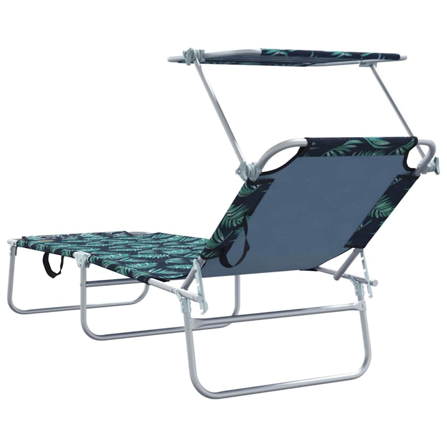 Ligstoel 2 pcs Groen 58 x 188 x 77cm Polyester
