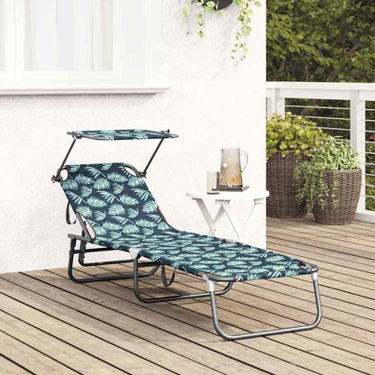 Opvouwbare zonnebed Multikleur 190 x 57 x 81 cm oxford