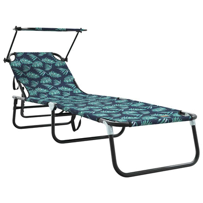 Opvouwbare zonnebed 2 pcs Multikleur 190 x 57 x 81 cm oxford