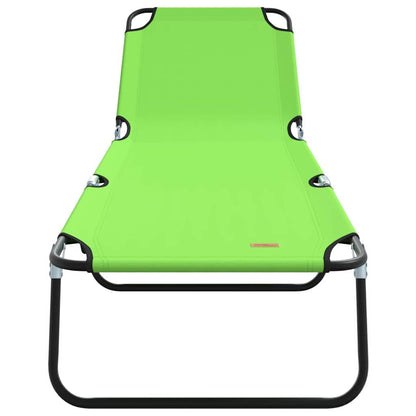 Opvouwbare zonnebed Groen 188 x 57 x 86,5 cm Polyester
