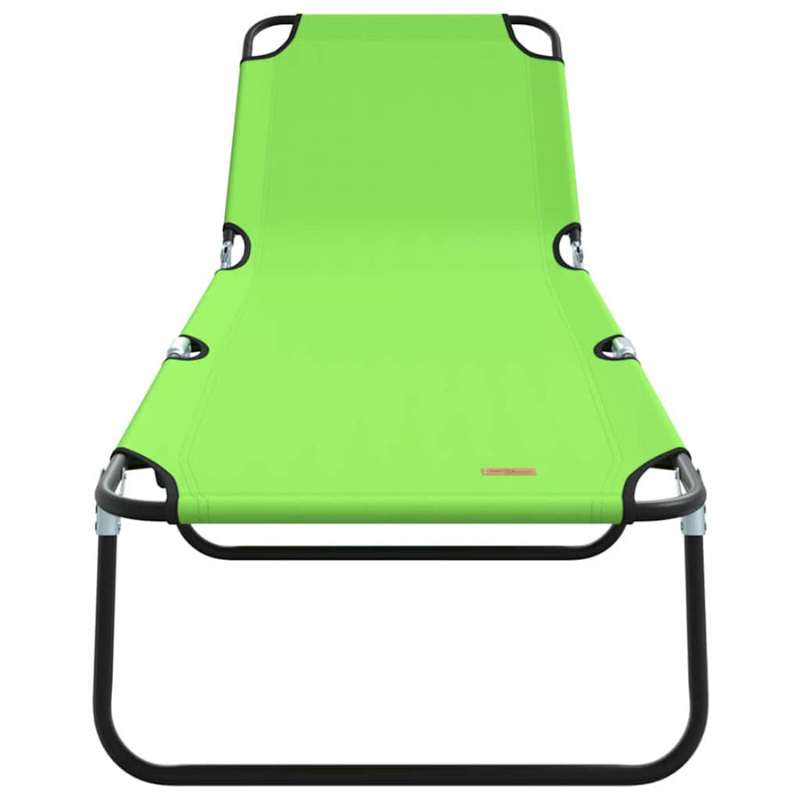 Opvouwbare zonnebed Groen 188 x 57 x 86,5 cm Polyester