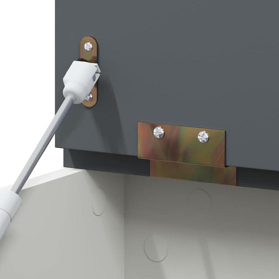 Doos met opslag en een krijtbord aan de voorkant ROROS
