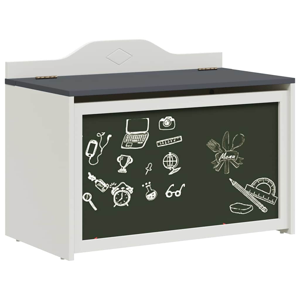 Doos met opslag en een krijtbord aan de voorkant ROROS