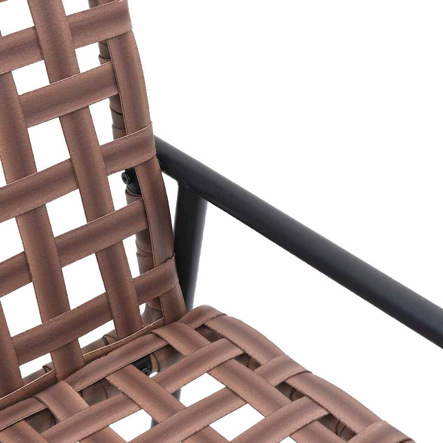 Tuinstoel 2 Pcs Bruin Poly Rattan 78 x 55,5 x 75,5 cm
