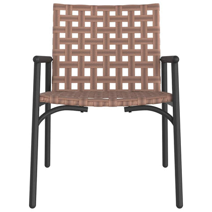 Tuinstoel 2 Pcs Bruin Poly Rattan 78 x 55,5 x 75,5 cm
