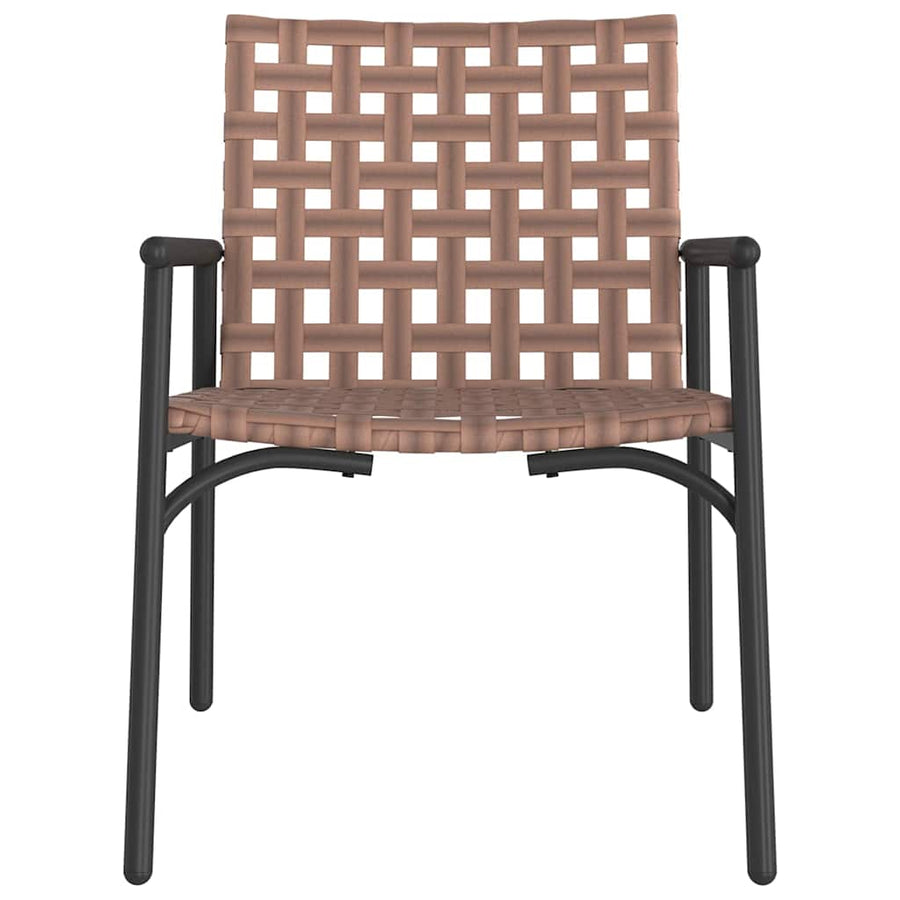 Tuinstoel 2 Pcs Bruin Poly Rattan 78 x 55,5 x 75,5 cm