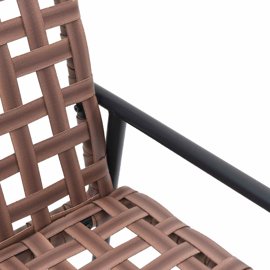 Tuinstoel Bruin 110,5 x 79 x 75,5 cm poly rattan