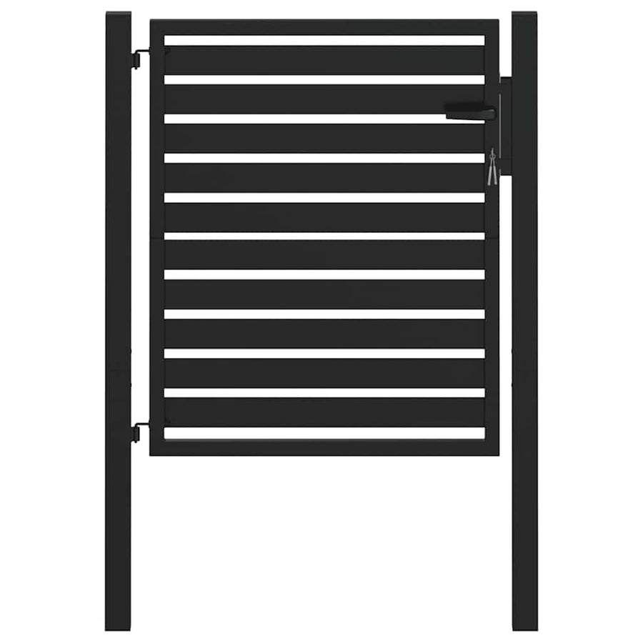Tuinhek Afsluitbaar Aluminium Zwart 100 x 100 cm