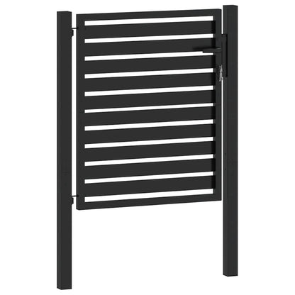 Tuinhek Afsluitbaar Aluminium Zwart 100 x 100 cm