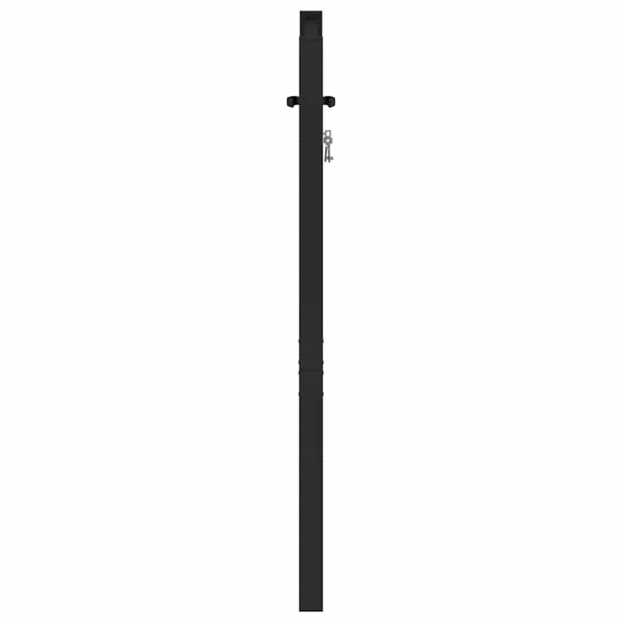 Tuinhek Afsluitbaar Aluminium Zwart 100 x 100 cm