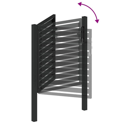 Tuinhek Afsluitbaar Aluminium Zwart 100 x 100 cm