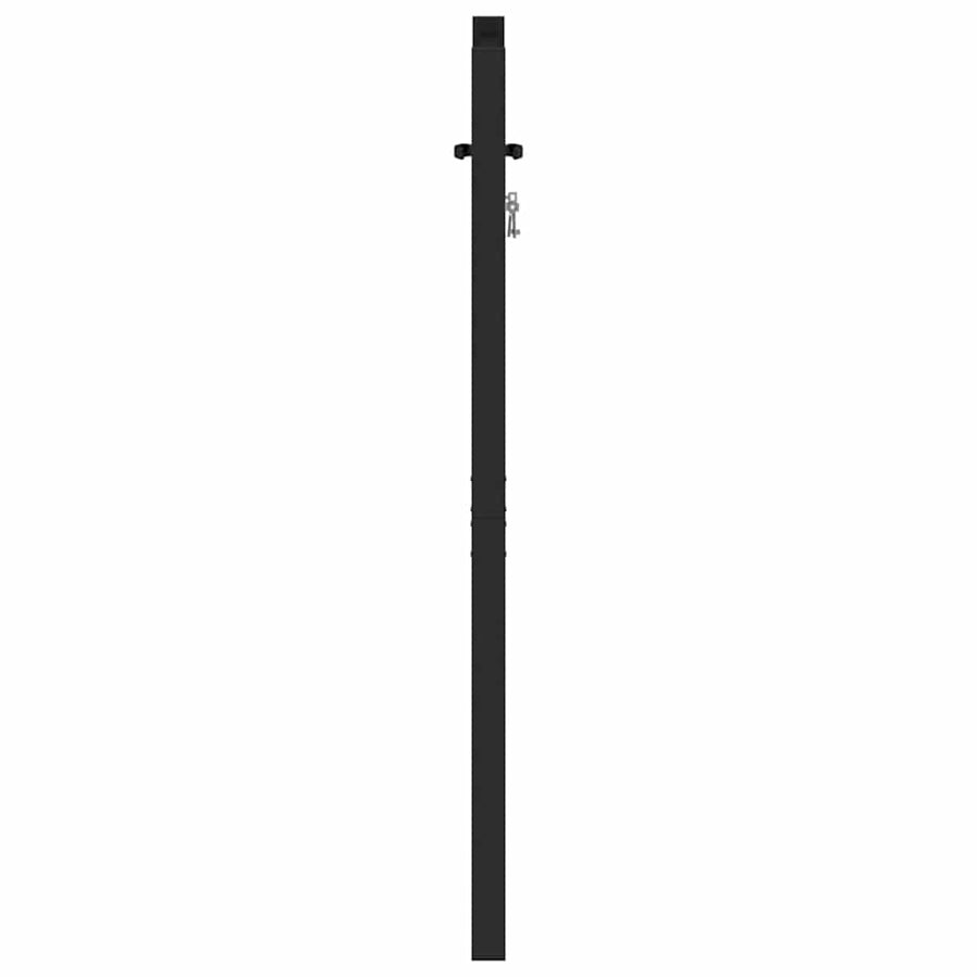 Tuinhek Afsluitbaar Aluminium Zwart 100 x 120 cm