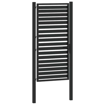 Tuinhek Afsluitbaar Aluminium Zwart 100 x 180 cm