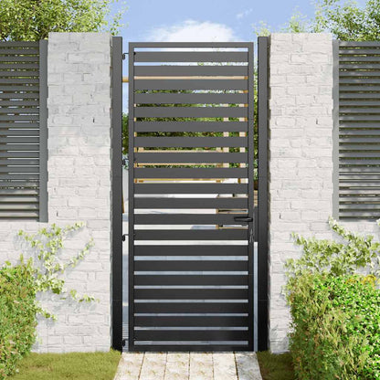 Tuinhek Afsluitbaar Aluminium Zwart 100 x 200 cm
