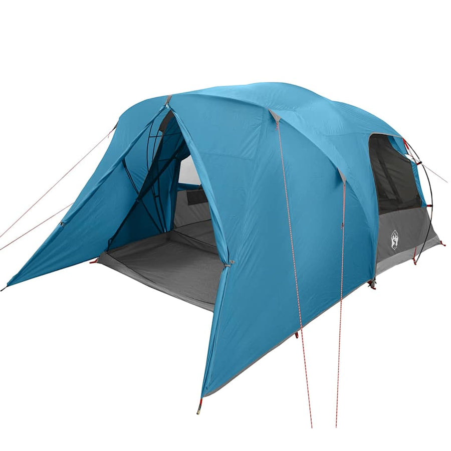 Koepeltent met dak met opslag Blauw 336 x 243 x 182 cm