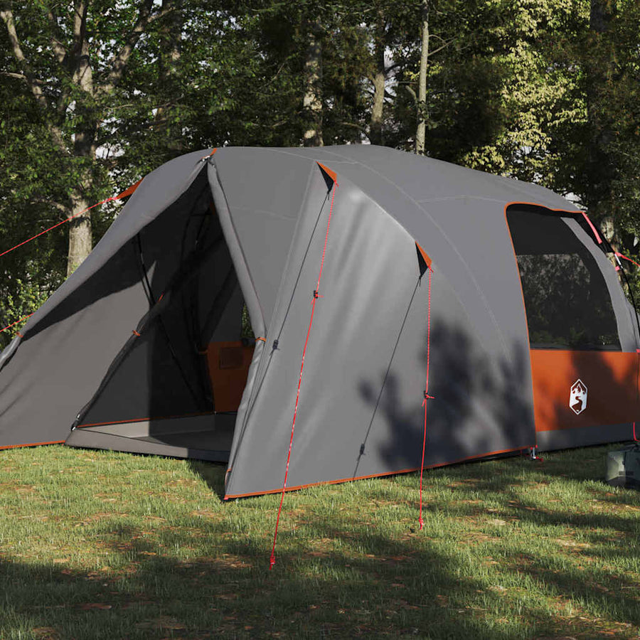 Koepeltent met dak Grijs en Oranje 337 x 243 x 182 cm