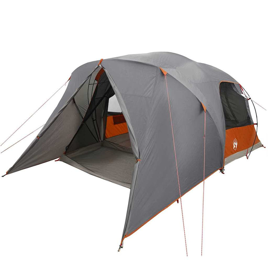 Koepeltent met dak Grijs en Oranje 337 x 243 x 182 cm