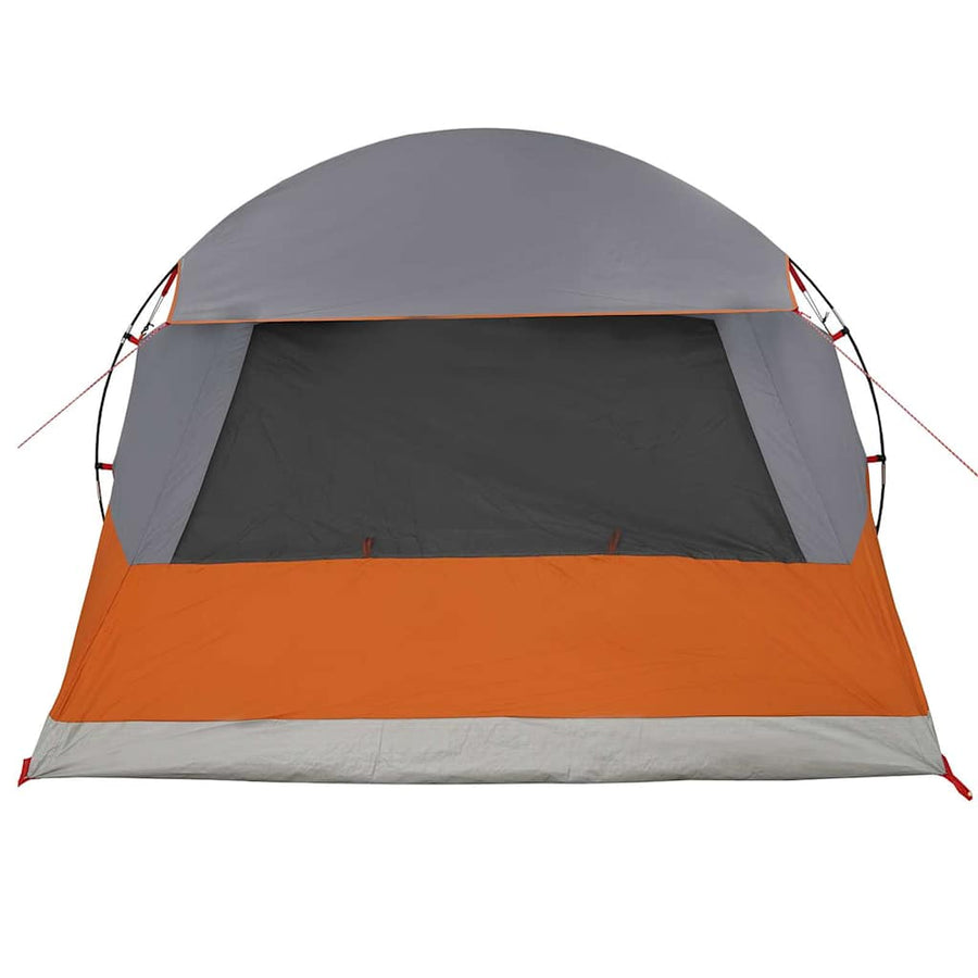 Koepeltent met dak Grijs en Oranje 337 x 243 x 182 cm