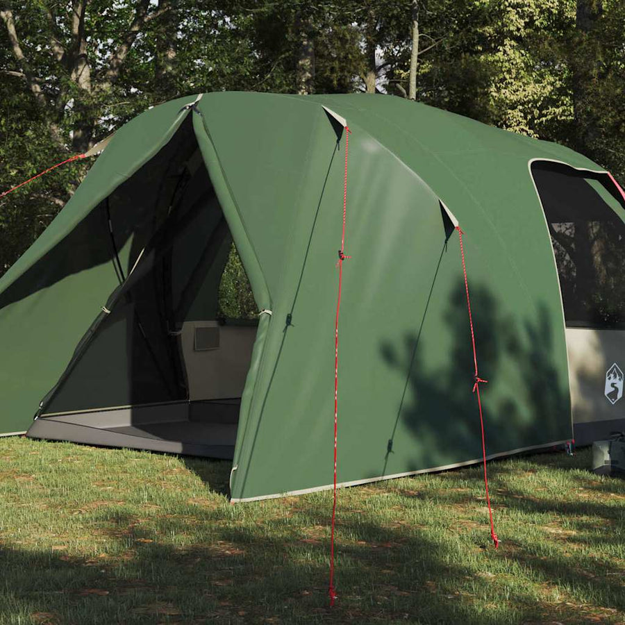 Koepeltent met dak met opslag Groen 396 x 304 x 193 cm
