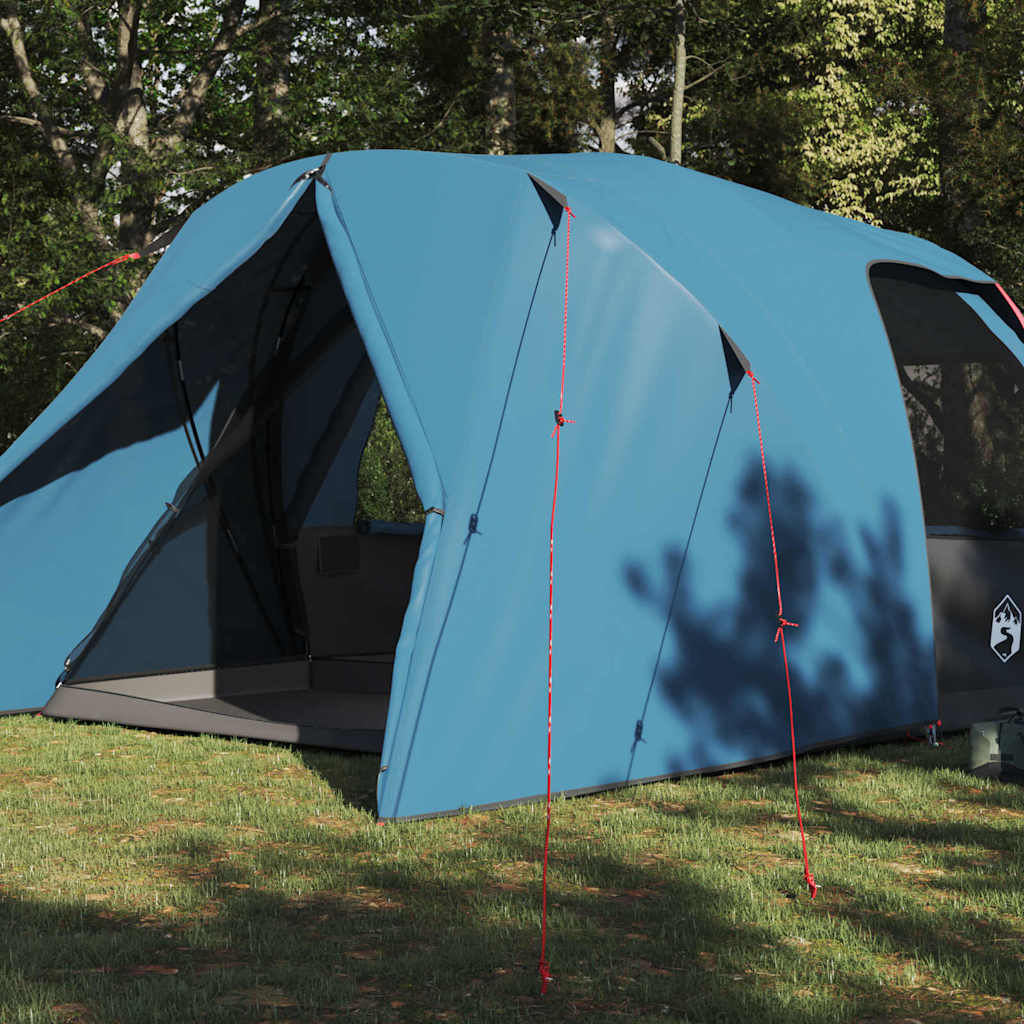 Koepeltent met dak met opslag Blauw 397 x 304 x 193 cm