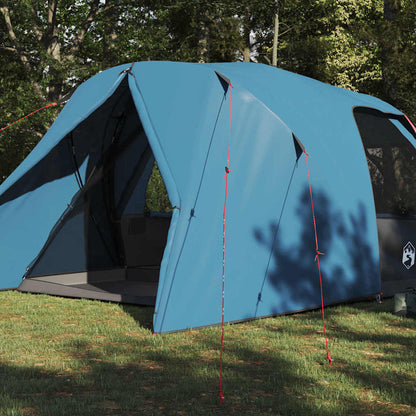 Koepeltent met dak met opslag Blauw 397 x 304 x 193 cm