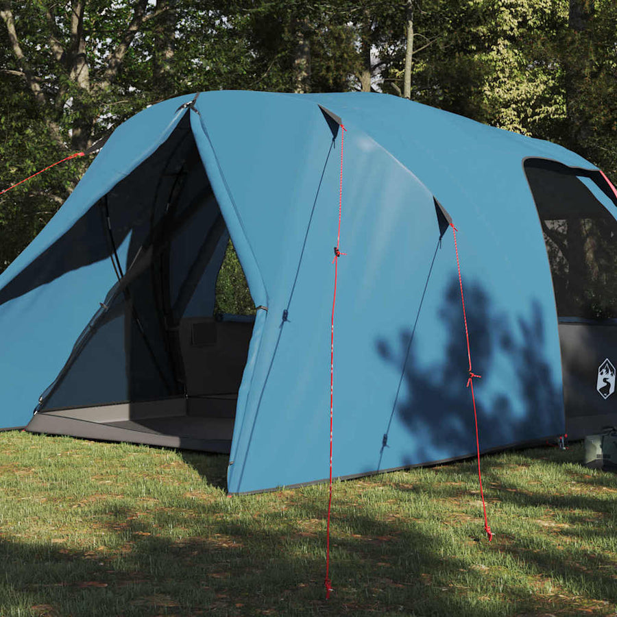 Koepeltent met dak met opslag Blauw 397 x 304 x 193 cm