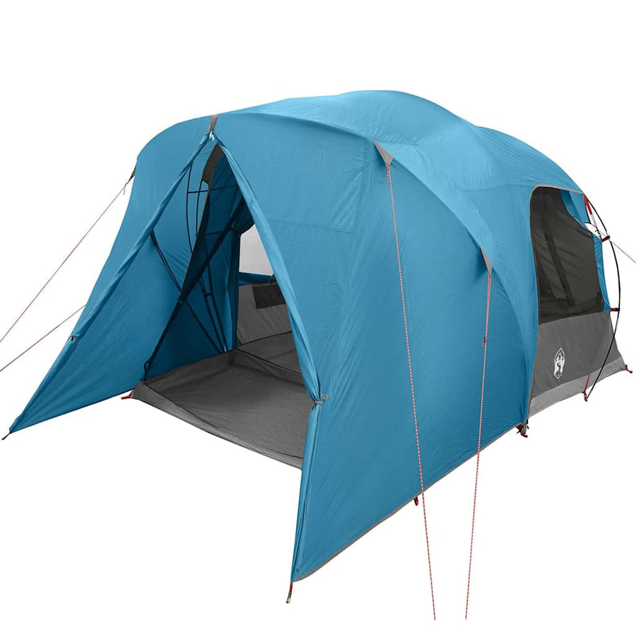 Koepeltent met dak met opslag Blauw 397 x 304 x 193 cm