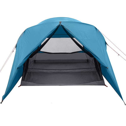 Koepeltent met dak met opslag Blauw 397 x 304 x 193 cm