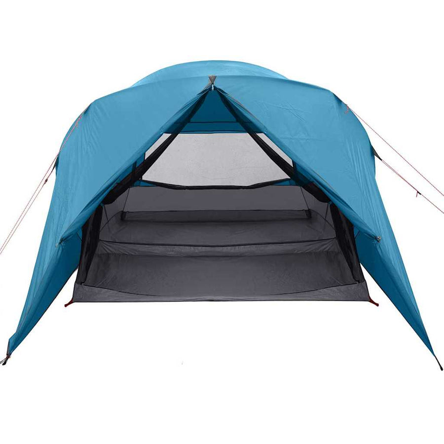 Koepeltent met dak met opslag Blauw 397 x 304 x 193 cm