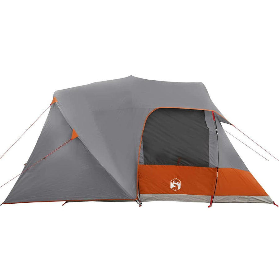 Koepeltent met dak Grijs en Oranje 398 x 304 x 193 cm