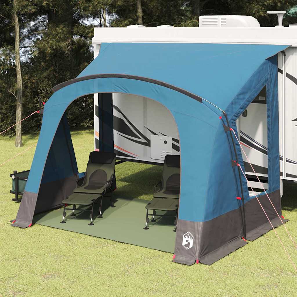 Caravan Tent met dak met opslag Blauw 330 x 250 x 245 cm