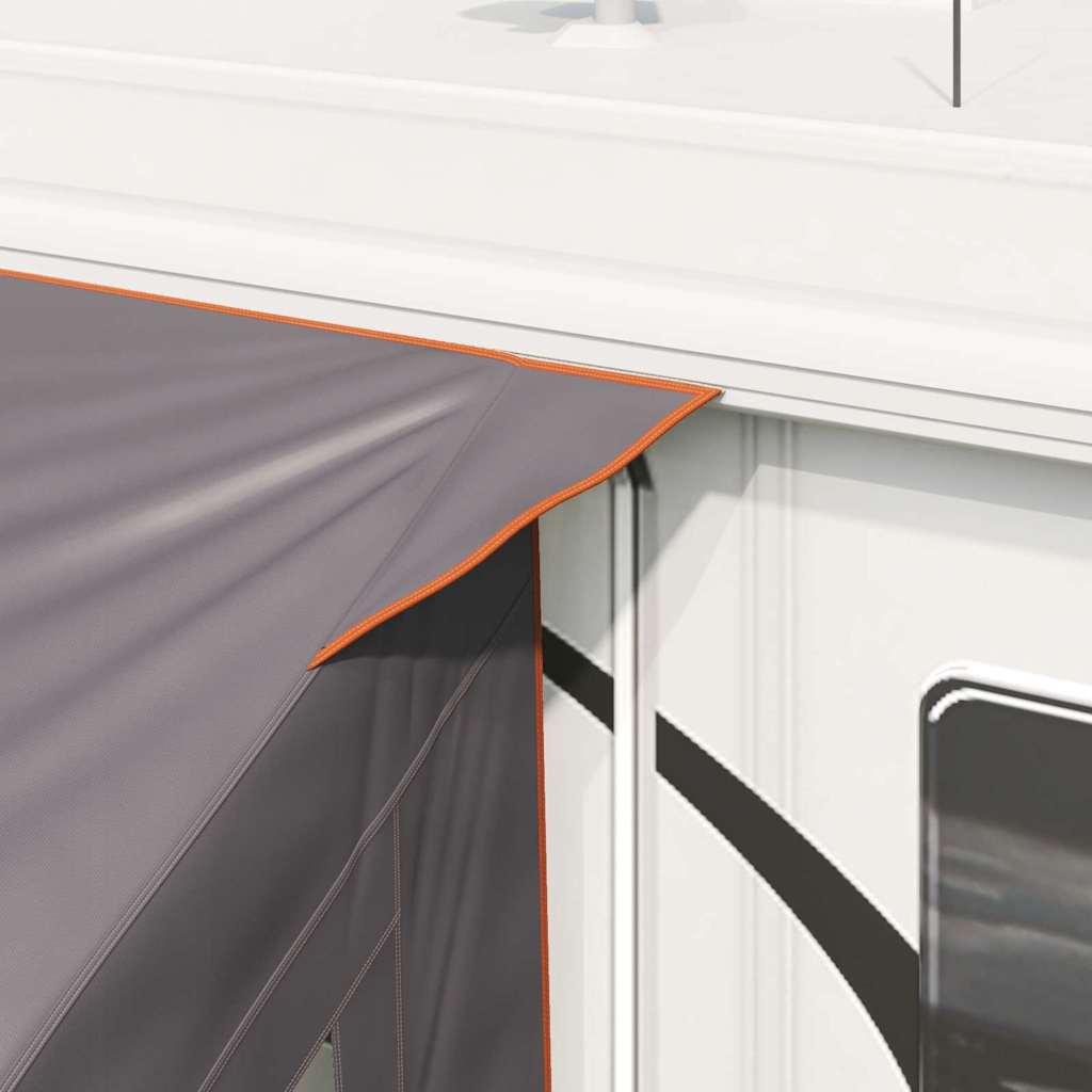 Caravan Tent met dak Grijs en Oranje 330 x 250 x 245 cm