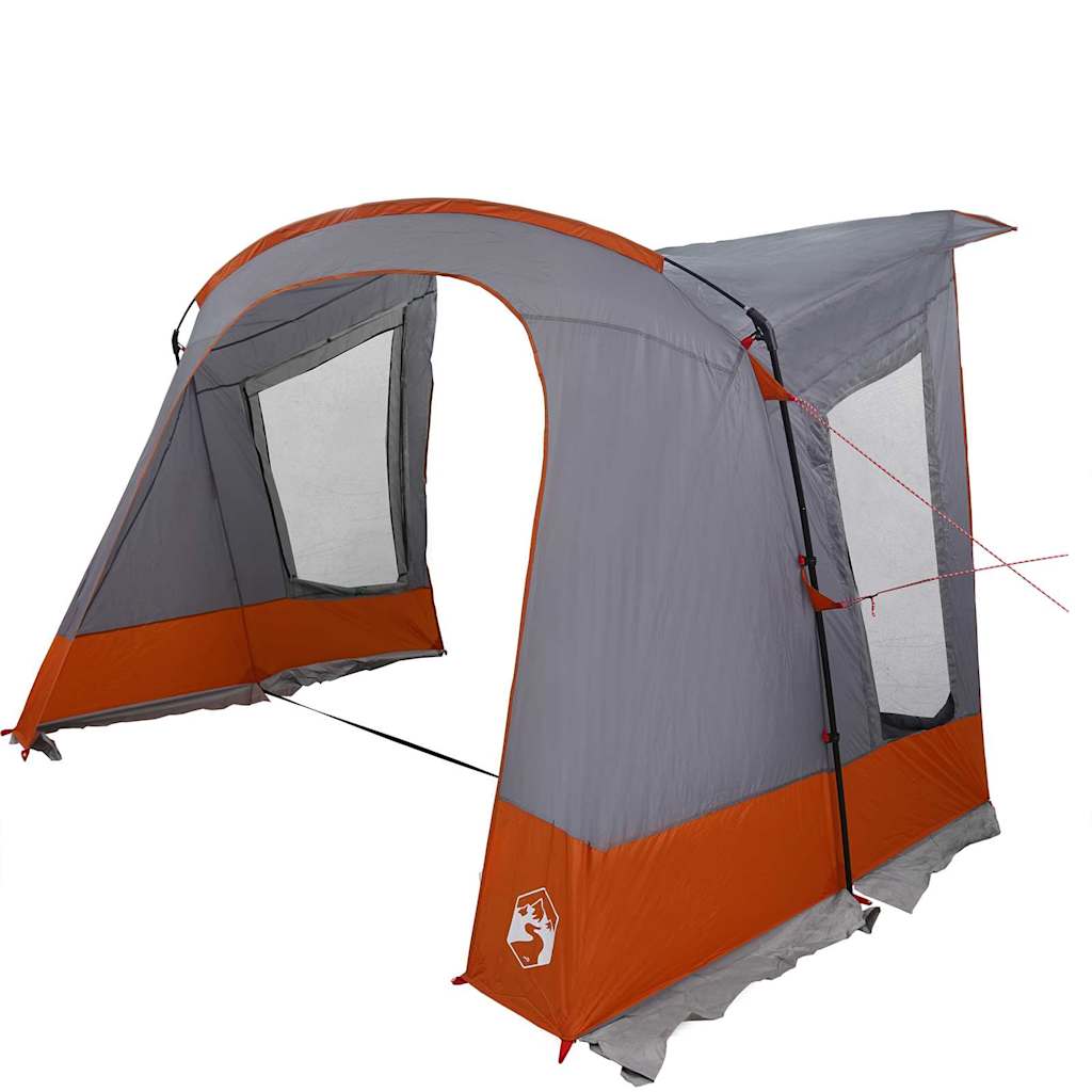 Caravan Tent met dak Grijs en Oranje 330 x 250 x 245 cm