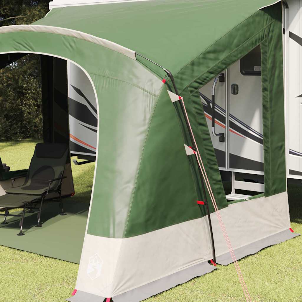 Caravan Tent met dak met opslag Groen 400 x 270 x 245 cm