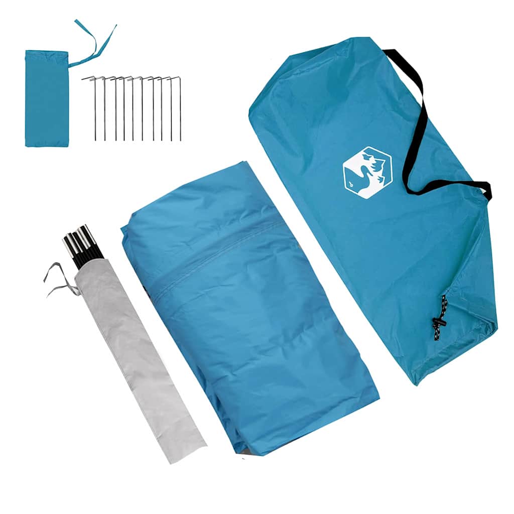 Caravan Tent met dak met opslag Blauw 400 x 270 x 245 cm